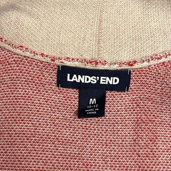 LANDS' END Women's Lofty Coatigan - Birdseye Jacquard - Worn Once - Picture 6 of 12